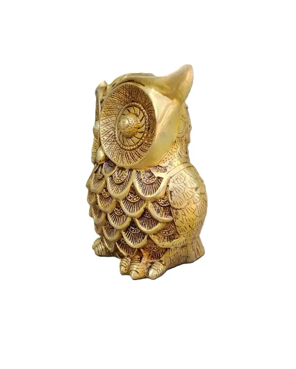 Sjl_Pure_Brass_Owl_Statue_For_Home_Vastu_Decor_Handcrafted_Decorative_Owl_Showpiece_For_Living_Room_Office_18_X_15_Cm