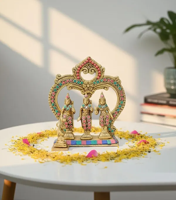 Sjl_Brass_Ram_Darbar_Statue_With_Gemstone_Work_Handcrafted_Hindu_Deity_Idol_Gold_Finish_16_Cm_Home_Temple_Decor