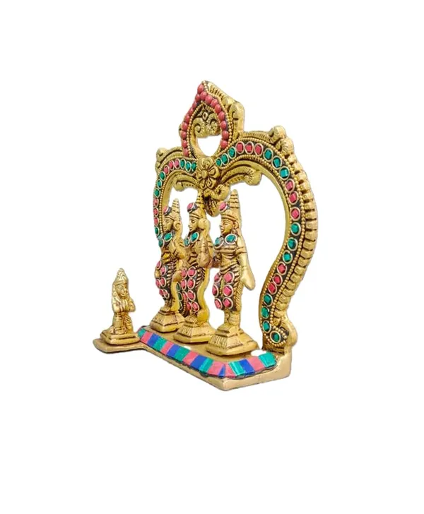 Sjl_Brass_Ram_Darbar_Statue_With_Gemstone_Work_Handcrafted_Hindu_Deity_Idol_Gold_Finish_16_Cm_Home_Temple_Decor