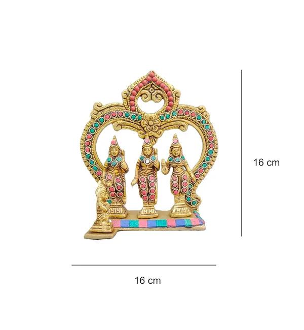 Sjl_Brass_Ram_Darbar_Statue_With_Gemstone_Work_Handcrafted_Hindu_Deity_Idol_Gold_Finish_16_Cm_Home_Temple_Decor