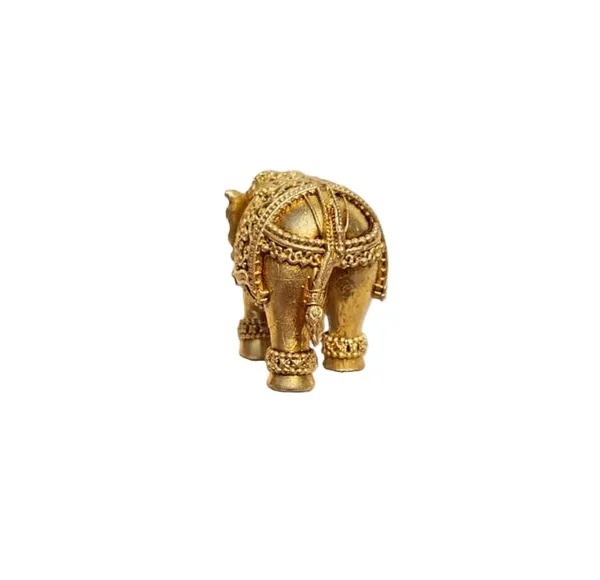 Sjl_Wax_Casting_Pure_Brass_Trunk_Up_Elephant_Figurine_Handcrafted_Lucky_Elephant_With_Antique_Gold_Finish_Home_And_Office_Decor_6.5_Cm