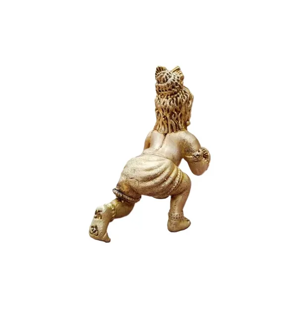Sjl_Wax_Casting_Laddu_Gopal_Brass_Idol_Antique_Golden_Finish_8_Cm_Handcrafted_Baby_Krishna_Murti_For_Home_Mandir_And_Pooja