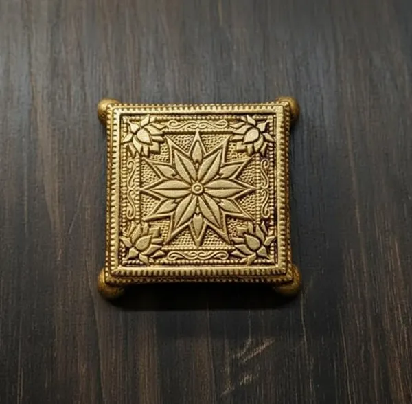 Sjl_Pure_Brass_Pooja_Chowki_Gold_Antique_Finish_Lotus_Floral_Engraving_14_X14_X_2_Cm_Religious_Decor