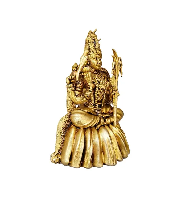 Sjl_Goddess_Kamakshi_Idol_Brass_Golden_Seated_Padmasana_Posture_10_Cm_Height_Traditional_Indian_Iconography