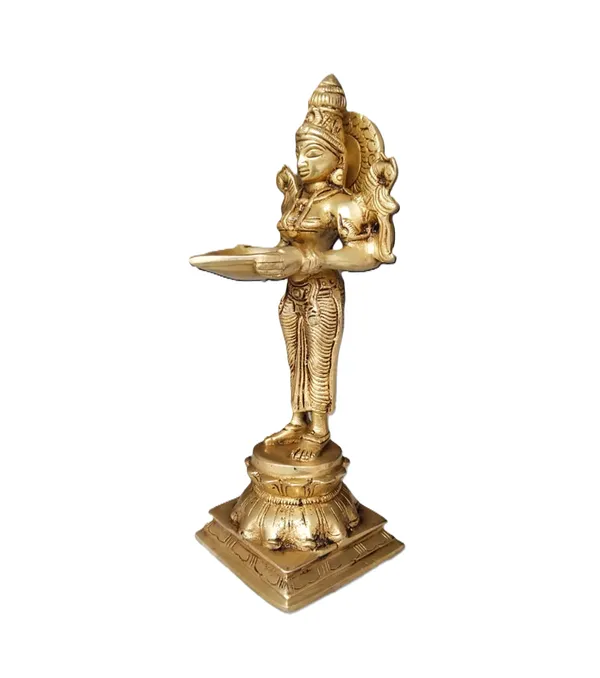 Brass_Deep_Lady_Diya_Oil_Lamp,_Traditional_Handcrafted_Design,_Gold_Finish,_23_cm,_1.4_Kg,_Pooja_Decor