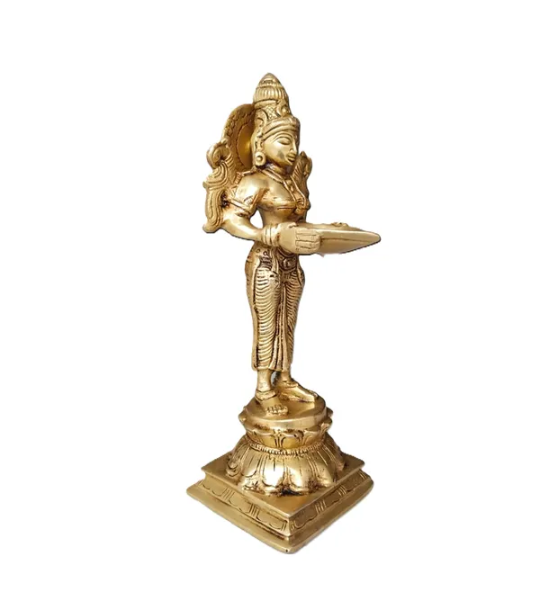 Brass_Deep_Lady_Diya_Oil_Lamp,_Traditional_Handcrafted_Design,_Gold_Finish,_23_cm,_1.4_Kg,_Pooja_Decor