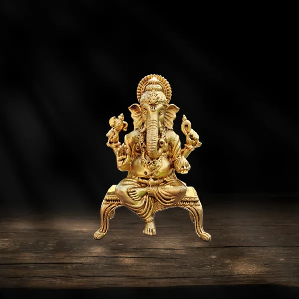 Brass_Ganesh_Ji_Statue_|_Lord_Ganesha_Brass_Statue_|_Ganesh_Ji_Murti_on_Chowki_Decorative_Showpiece_-_9_cm_(Brass,_Gold)