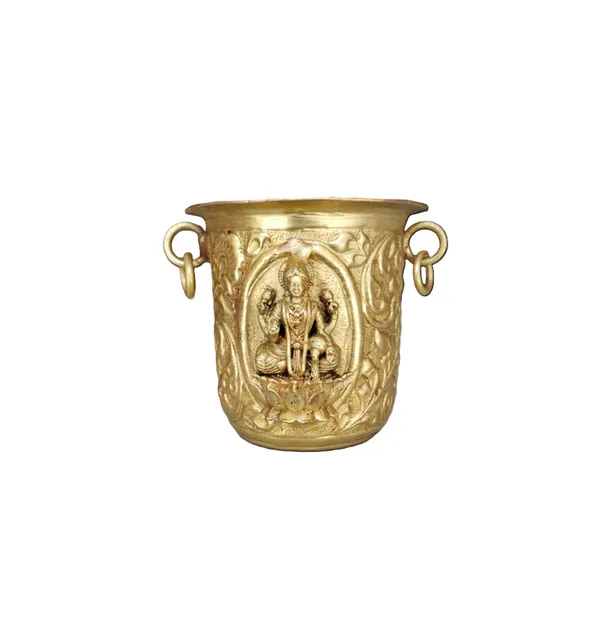 Brass_Pooja_Jal_Glass_Tirupati_and_Lakshmi_Design_7.5_cm