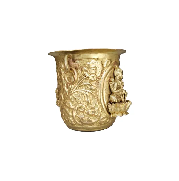 Brass_Pooja_Jal_Glass_Tirupati_and_Lakshmi_Design_7.5_cm