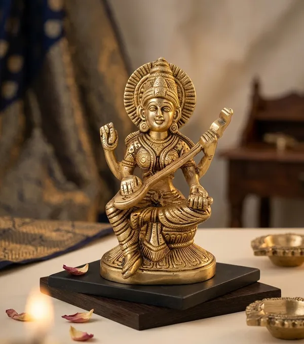 Brass_Saraswati_Maa_Statue_for_Mandir_|_Pure_Brass_Maa_Saraswati_Murti_for_Mandir_and_Home_Decor_-_17_cm