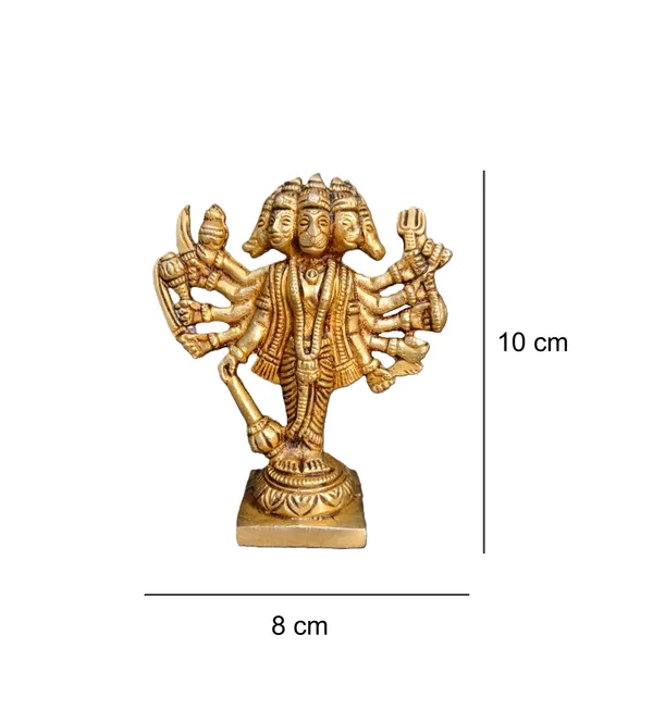Brass_Standing_Panchmukhi_Hanuman_Ji_Idol_(10_x_9_cm)_|_Five-Faced_Hanuman_Statue_for_Home_Mandir,_Pooja_Room,_Office_&_Vastu_Decor_|_Handcrafted_Hindu_God_Murti_|_Spiritual_Gift_Item