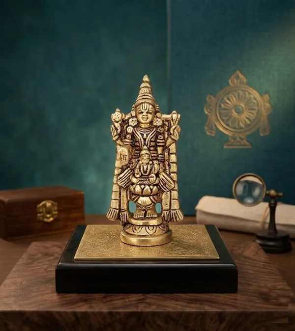 Brass_Tirupati_Balaji_Statue,_Lord_Venkateswara_Standing_Idol
