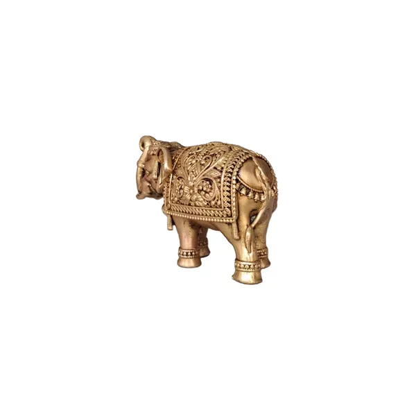 Pure_Brass_Decorative_Elephant_Statue_|_Handcrafted_Elephant_Showpiece_for_Home,_Office_&_Table_Décor