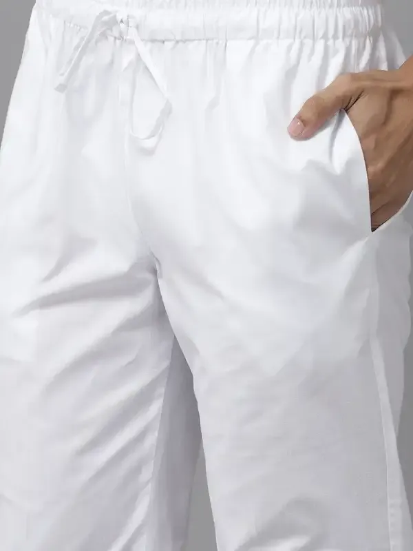 Men_Grey_&_White_Pure_Cotton_Printed_Staright_Kurta_With_Pajama