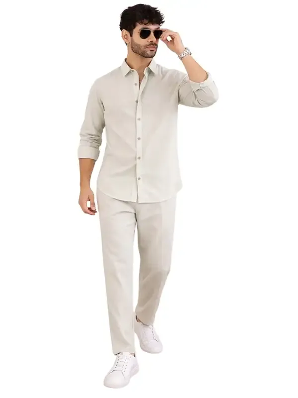 Men_Ice_Green_Linen_Solid_Co-Ord_Set