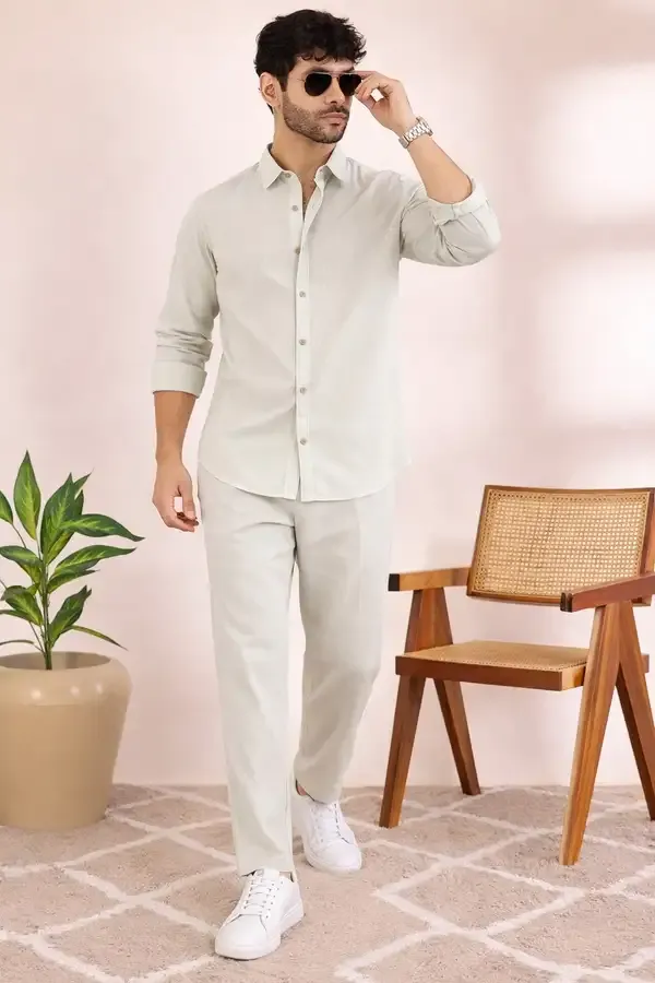 Men_Ice_Green_Linen_Solid_Co-Ord_Set