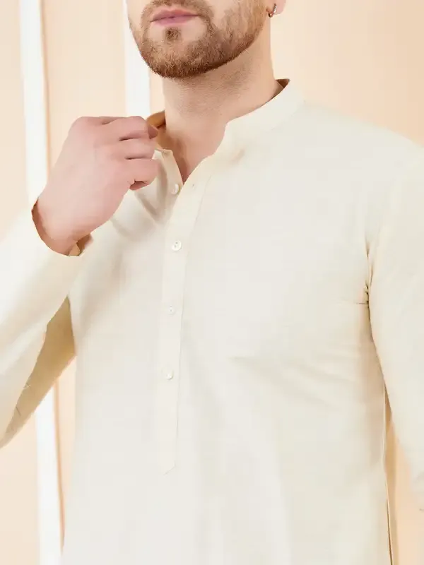 Ivory_Cotton_Solid_Straight_Kurta_With_Matching_Pyjama
