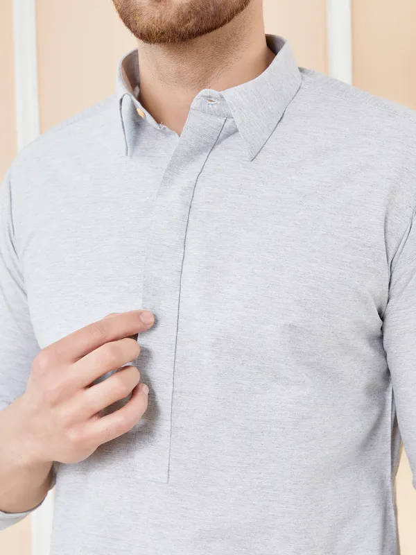 Men_Grey_Cotton_Solid_Pathani_Kurta_With_Pyjama