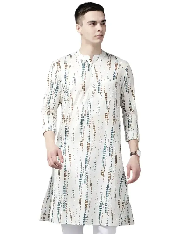 Men_White_Multi_Tie_And_Dye_Print_Design_Straight_Kurta_With_Pyjama