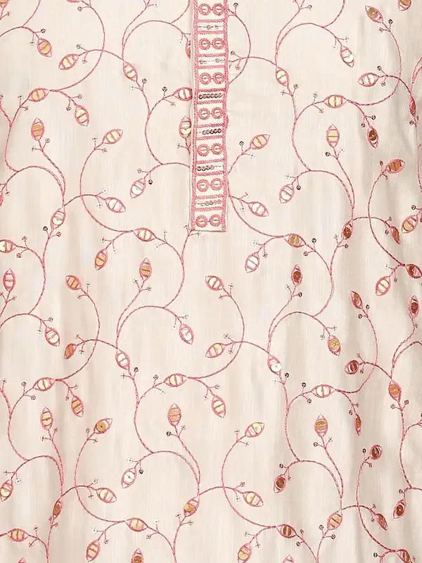 Off-White_Thread_Embroidered_Straight_Kurta_With_Pyjama