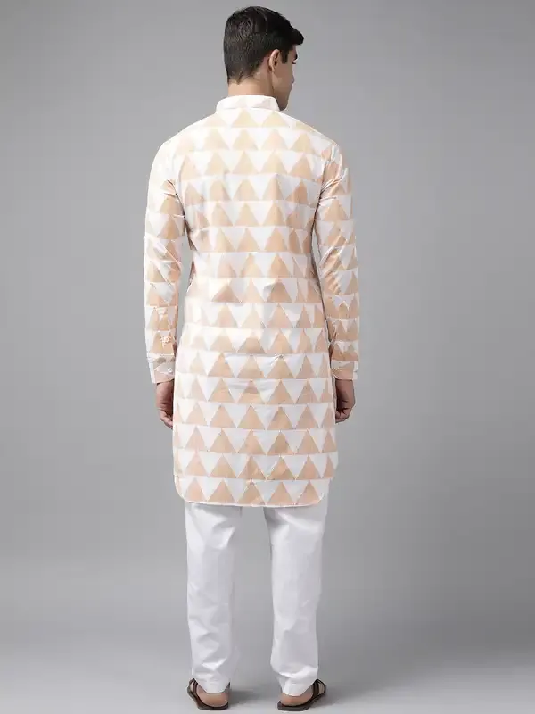 Men_White_Regular_Pure_Cotton_Pathani_Printed_Men'S_Kurta_With_White_Salwar