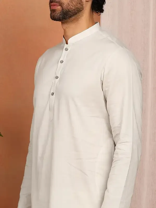 Cream_Cotton_Straight_Kurta_With_Pyjama