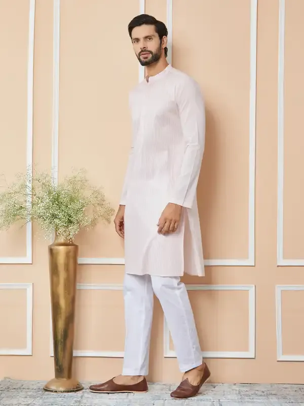 Light_Pink_Thread_&_Sequin_Worked_Pure_Cotton_Straight_Kurta_With_Pyjama