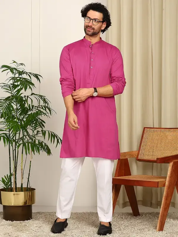 Pink_Cotton_Straight_Kurta_With_Pyjama