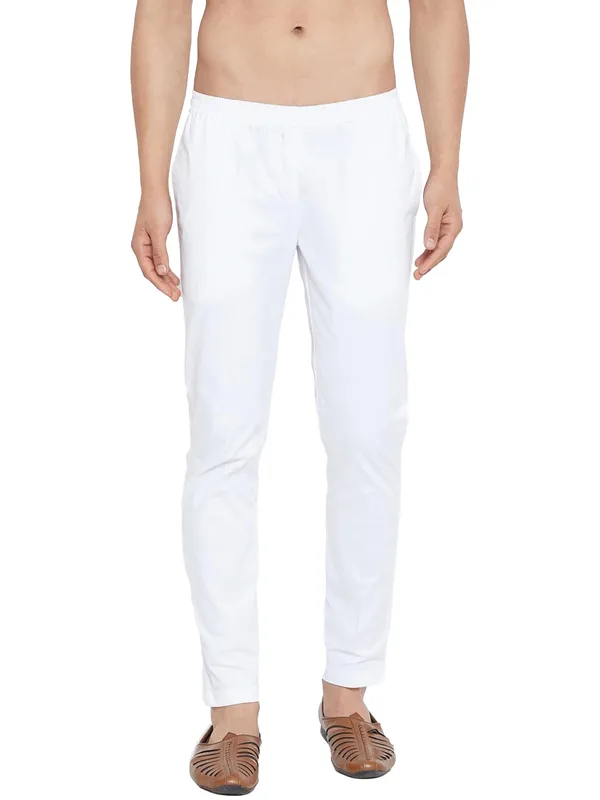 Combo_Pack_of_2:_White_Solid_Cotton_Pyjamas