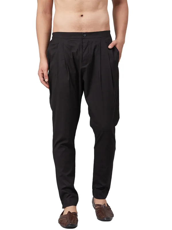 Combo_Pack_of_2:_Black_Solid_Cotton_Trouser_Pants