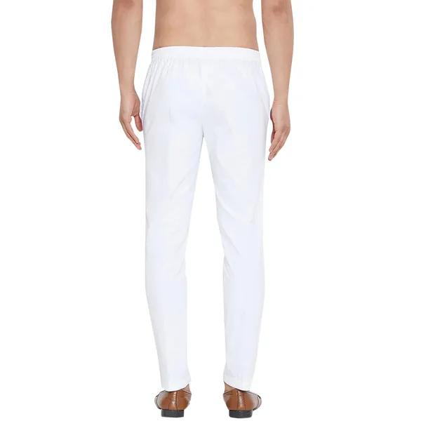 Combo_Pack_of_2:_White_&_Coffee_Solid_Cotton_Pyjamas