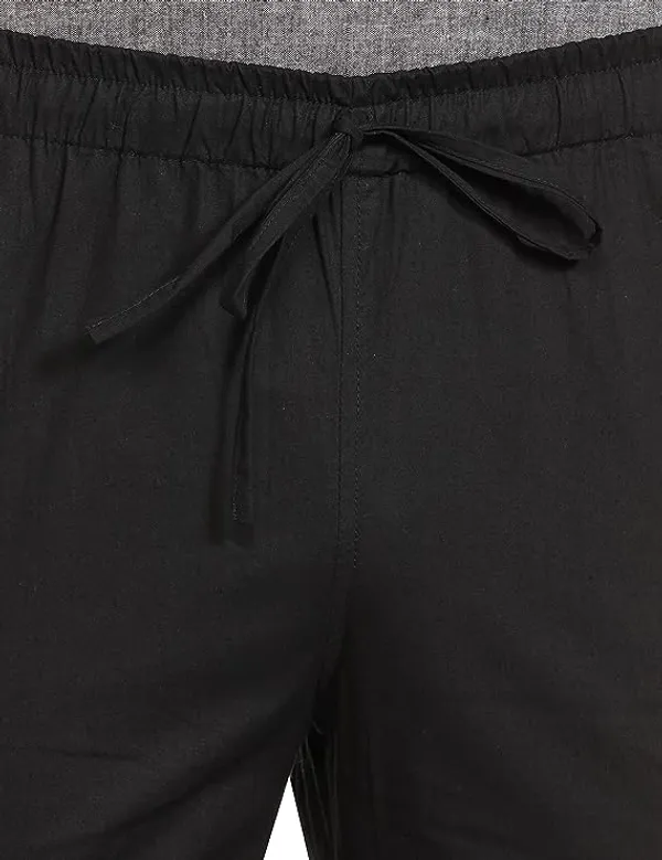 Combo_Pack_of_2:_Black_&_Coffee_Solid_Cotton_Pyjamas