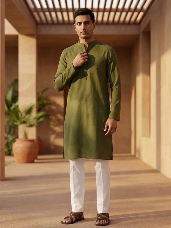 Pure_Cotton_Slub_Straight_kurta_Paired_with_Pyjama