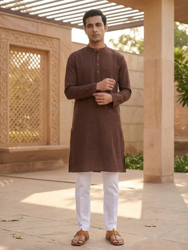 Pure_Cotton_Slub_Straight_kurta_Paired_with_Pyjama