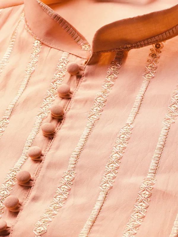 Men_Light_Pink_Sequins_Embroidered_Pure_Chanderi_Silk_Straight_Kurta_With_Pyjama