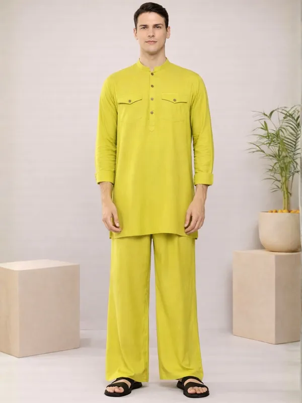Men's_Rayon_Solid_Pathani_co-ord_Set