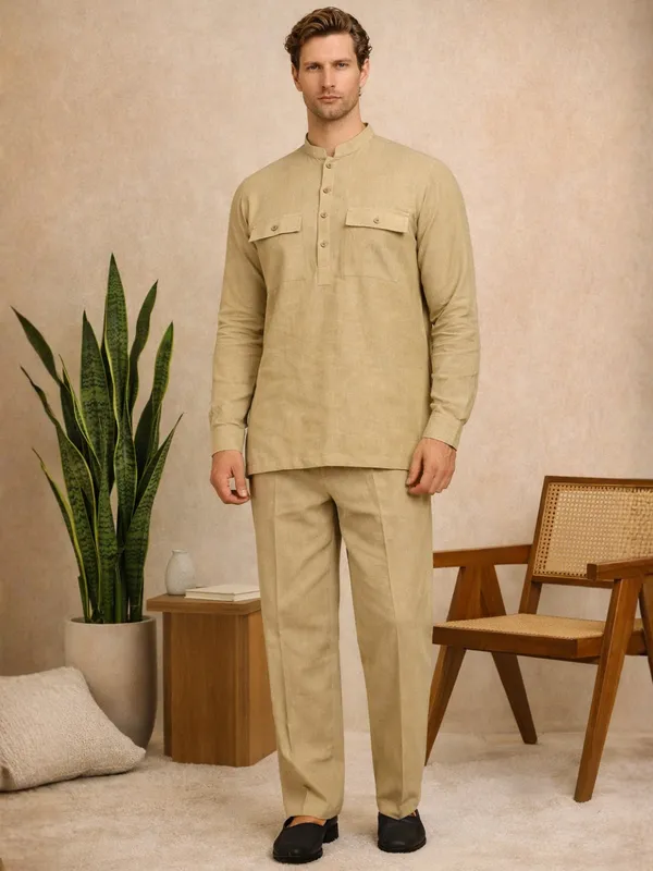 Men's_Solid_Linen_Co-ord_Set