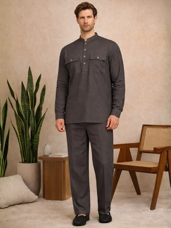 Men's_Solid_Linen_Co-ord_Set