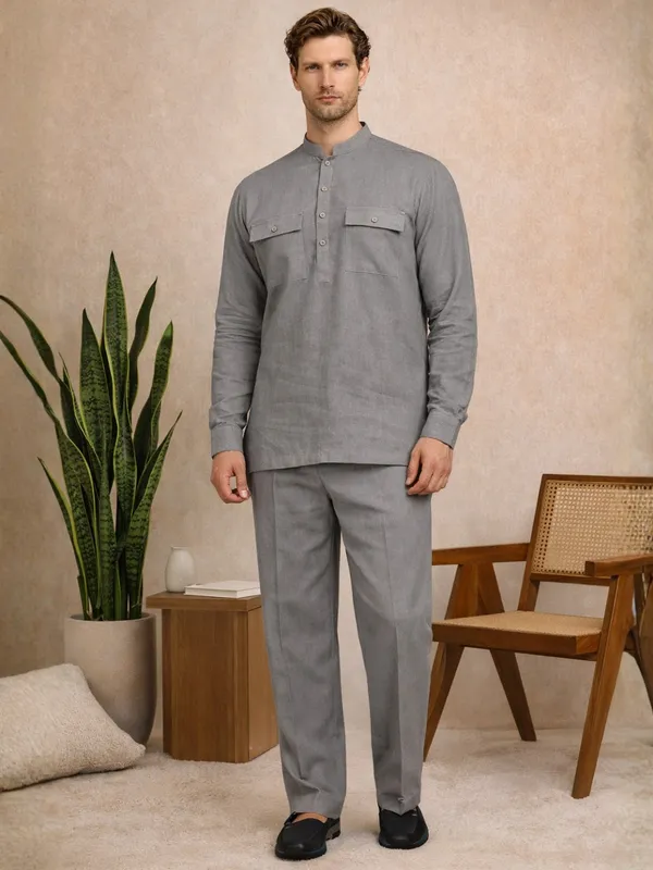 Men's_Solid_Linen_Co-ord_Set