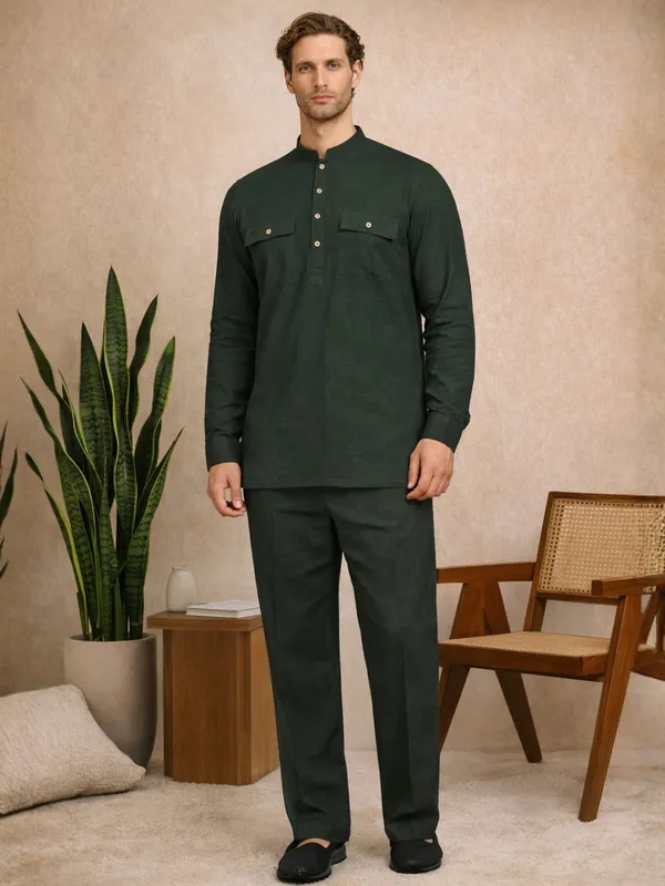 Men's_Solid_Linen_Co-ord_Set