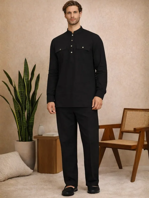 Men's_Solid_Linen_Co-ord_Set