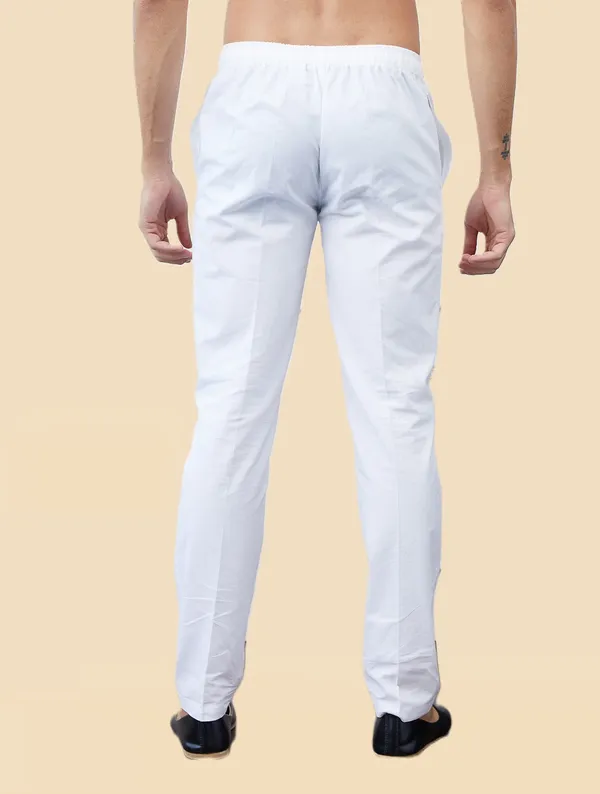 Men's_White_Solid_Cotton_Pajama