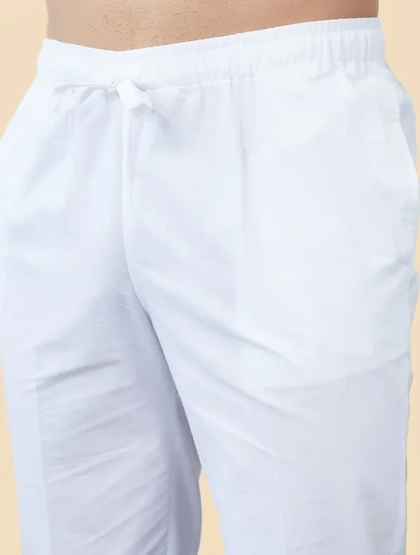 Men's_White_Solid_Cotton_Pajama
