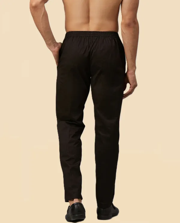 Men's_Black_Solid_Cotton_Pyjama