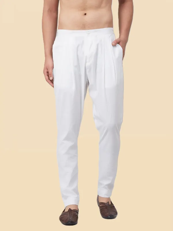 Men's_White_Solid_Cotton_Trousers_style_pant
