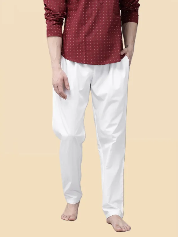 Men's_White_Solid_Cotton_Salwar_Style_Pyjama