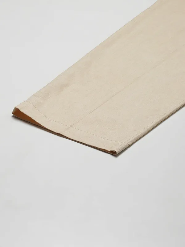 Men's_Beige_Solid_Cotton_Pyjama
