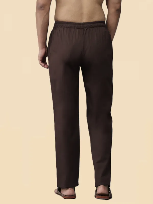 Men's_Brown_Solid_Cotton_Pyjama