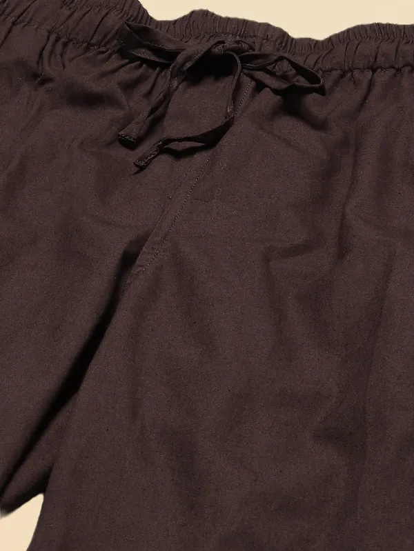 Men's_Brown_Solid_Cotton_Pyjama