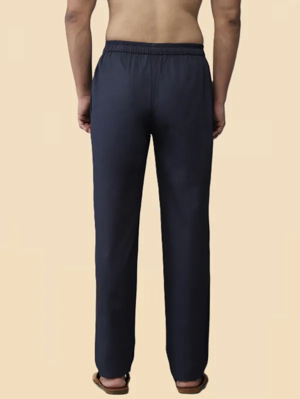 Men's_Navy_Blue_Solid_Cotton_Pyjama
